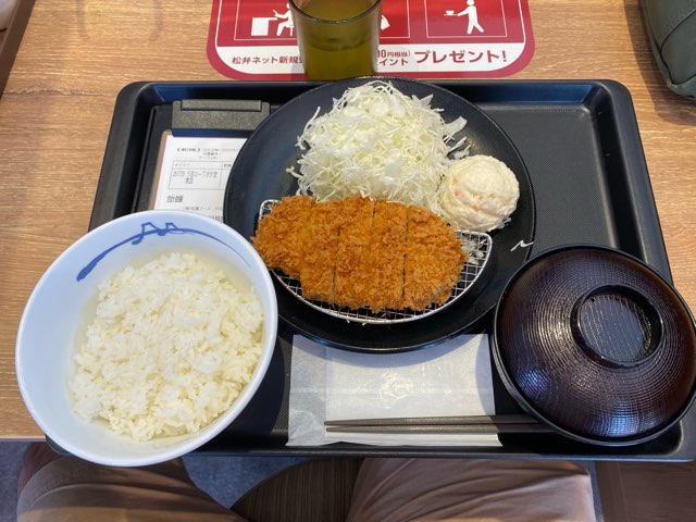 ワンコイン定食（とんかつ）